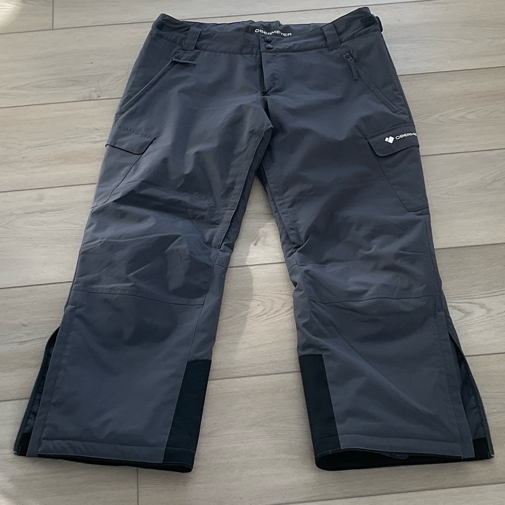 Obermeyer Men's Dark Gray snowboard pants, Size XL